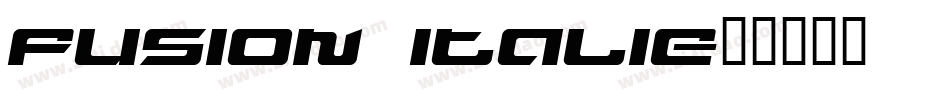 Fusion Italic字体转换